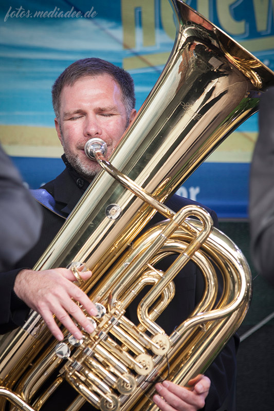 Frank Werner an der Tuba